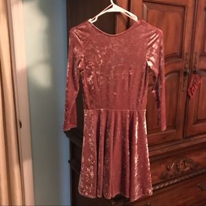 Topshop velvet dress
